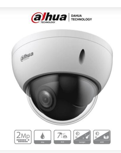 Cámara PTZ Dahua SD22204DB-GC 2MP Domo Antivandálica 4X Zoom Óptico IP66 Imagen principal del producto
