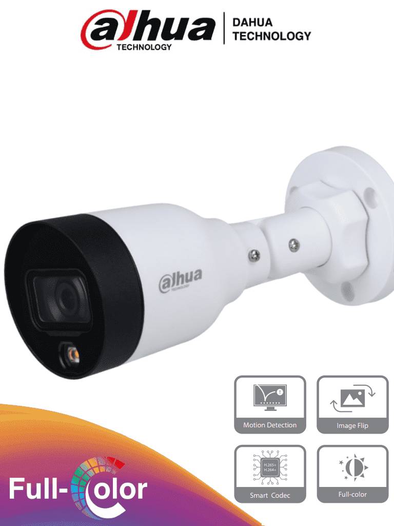 Cámara IP Dahua IPC-HFW1239S1-LED-S4 2MP Full Color - Visión Nocturna 15m PoE Imagen principal del producto