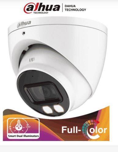 Cámara Domo Dahua HAC-HDW1239TN-IL-A 2MP Full Color - IR 40m, Micrófono, IP67 Imagen principal del producto