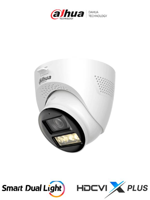 Cámara Domo Dahua HAC-HDW1200TQ-IL-T 2MP - HDCVI, Iluminador Dual, Audio Bidireccional