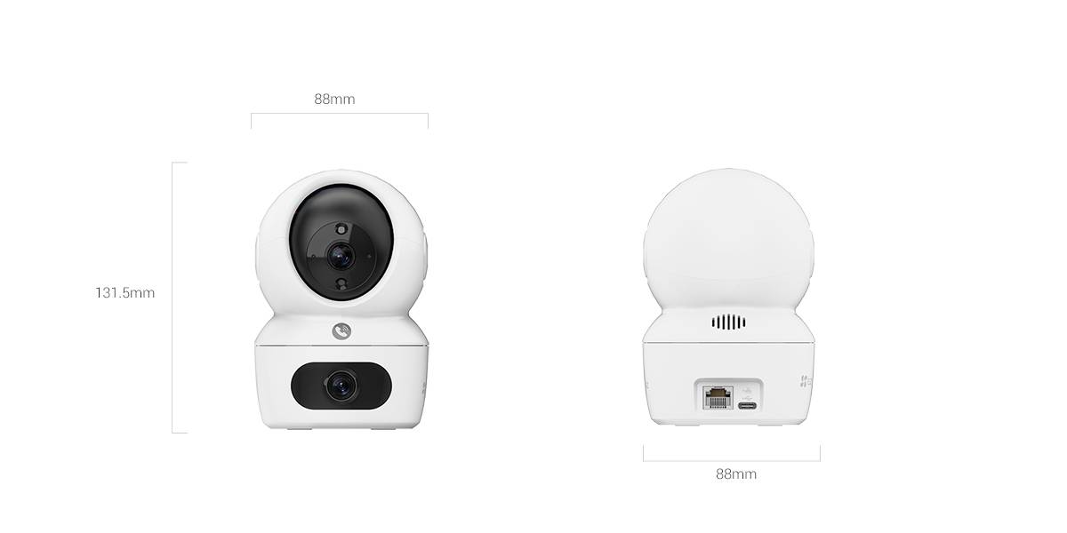 Cámara Wi-Fi EZVIZ H7C DUAL 2K+ - Seguridad para el hogar con visión dual