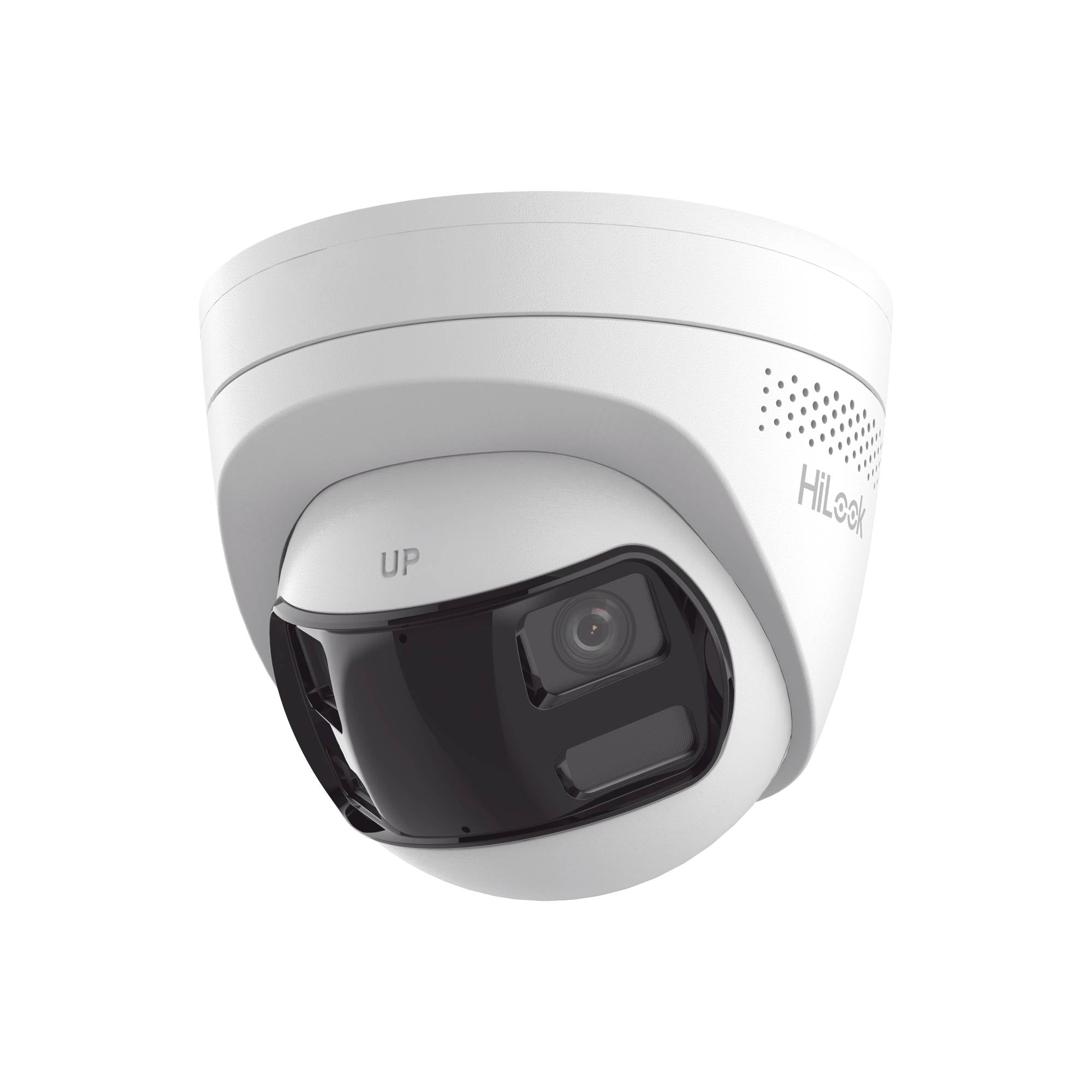 Cámara Turret IP HILOOK 8MP Panorámica 180° PoE - Audio Bidireccional e IP67