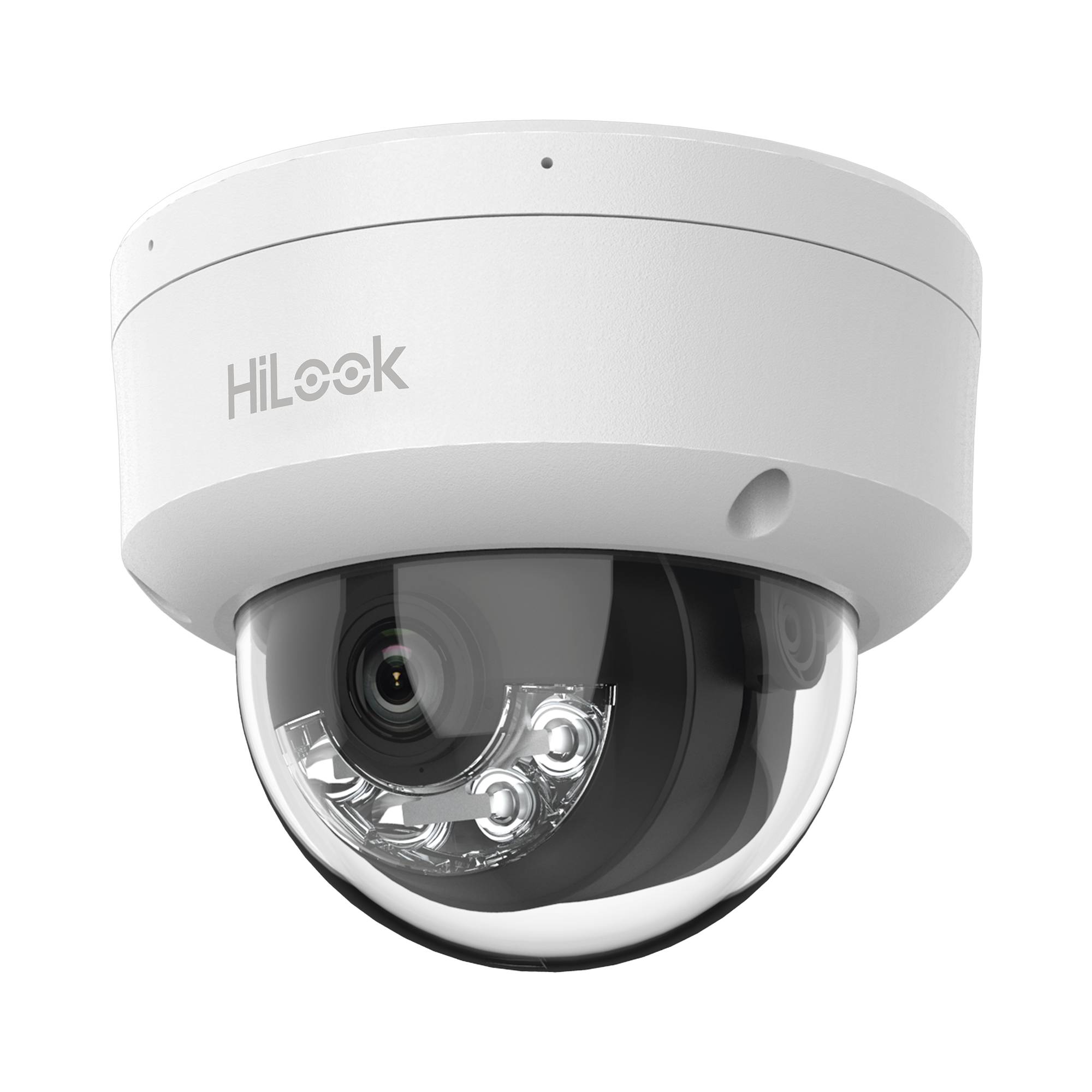 Cámara Domo IP HILOOK IPC-D120HA-LUC 2MP - IR 20m, Micrófono, PoE