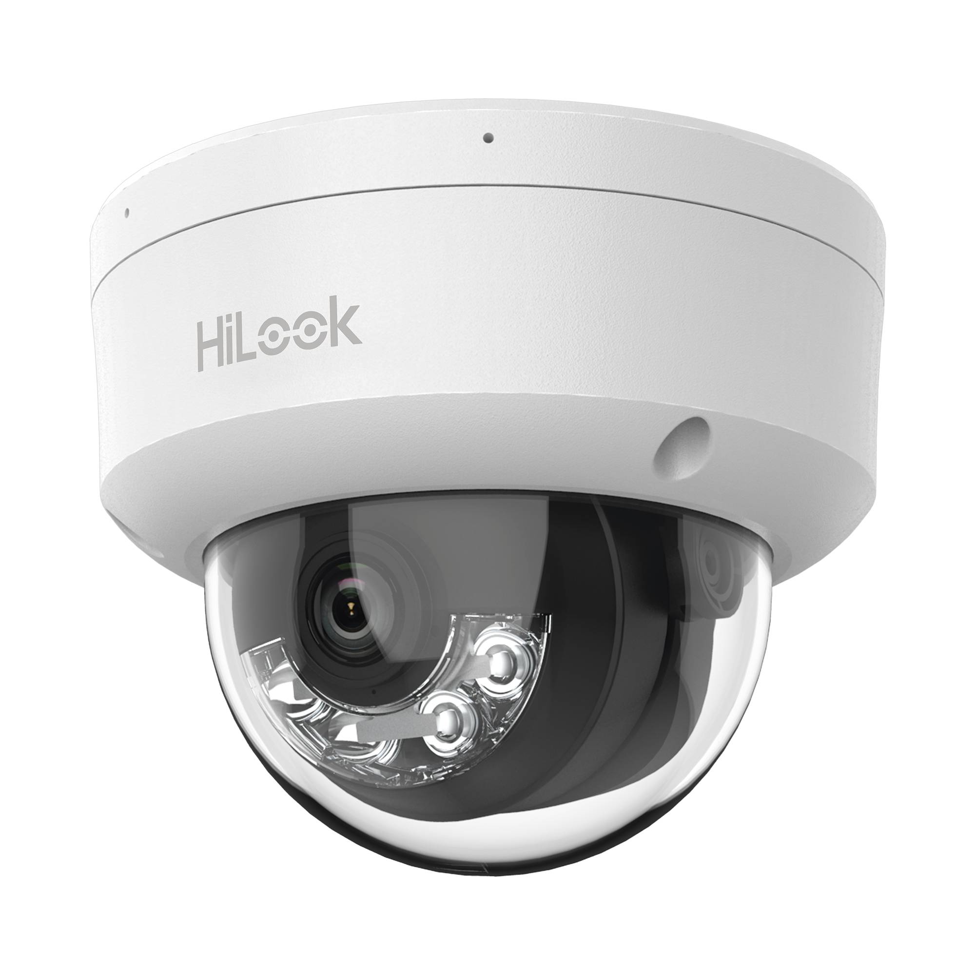 Cámara Domo IP HILOOK IPC-D140HA-LUC 4MP - IR 20m, Micrófono, PoE