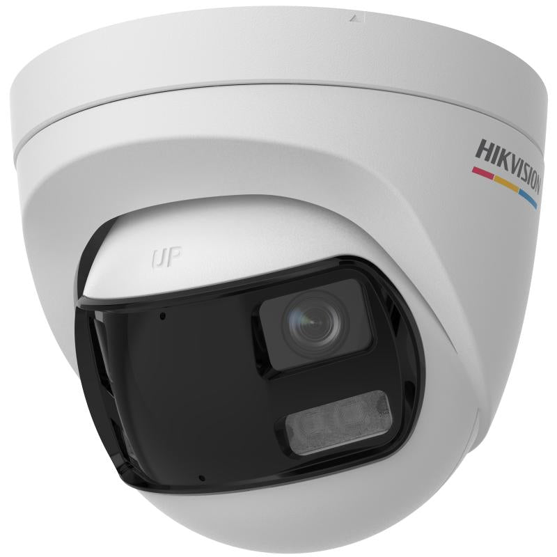 Cámara Turret HIKVISION DS-2CE72KF3TP-DLS 5MP - Visión 180° Color 24/7 IP67