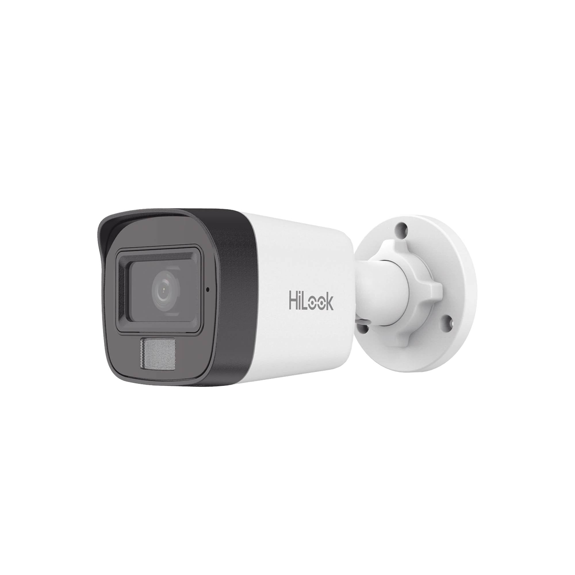 Cámara Bala IP HILOOK 4MP IPC-B140HA-LUC - IR 20m y Luz Blanca 15m