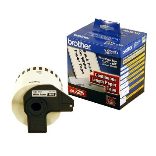 Etiqueta Brother DK2205 62mm x 30.4m - Papel Continuo Blanco para QL800/QL810W/QL1110NWB Imagen principal del producto