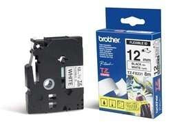 Etiqueta Brother TZEFX231 12mm x 8m - Flexible Laminada Negra Continua Imagen principal del producto