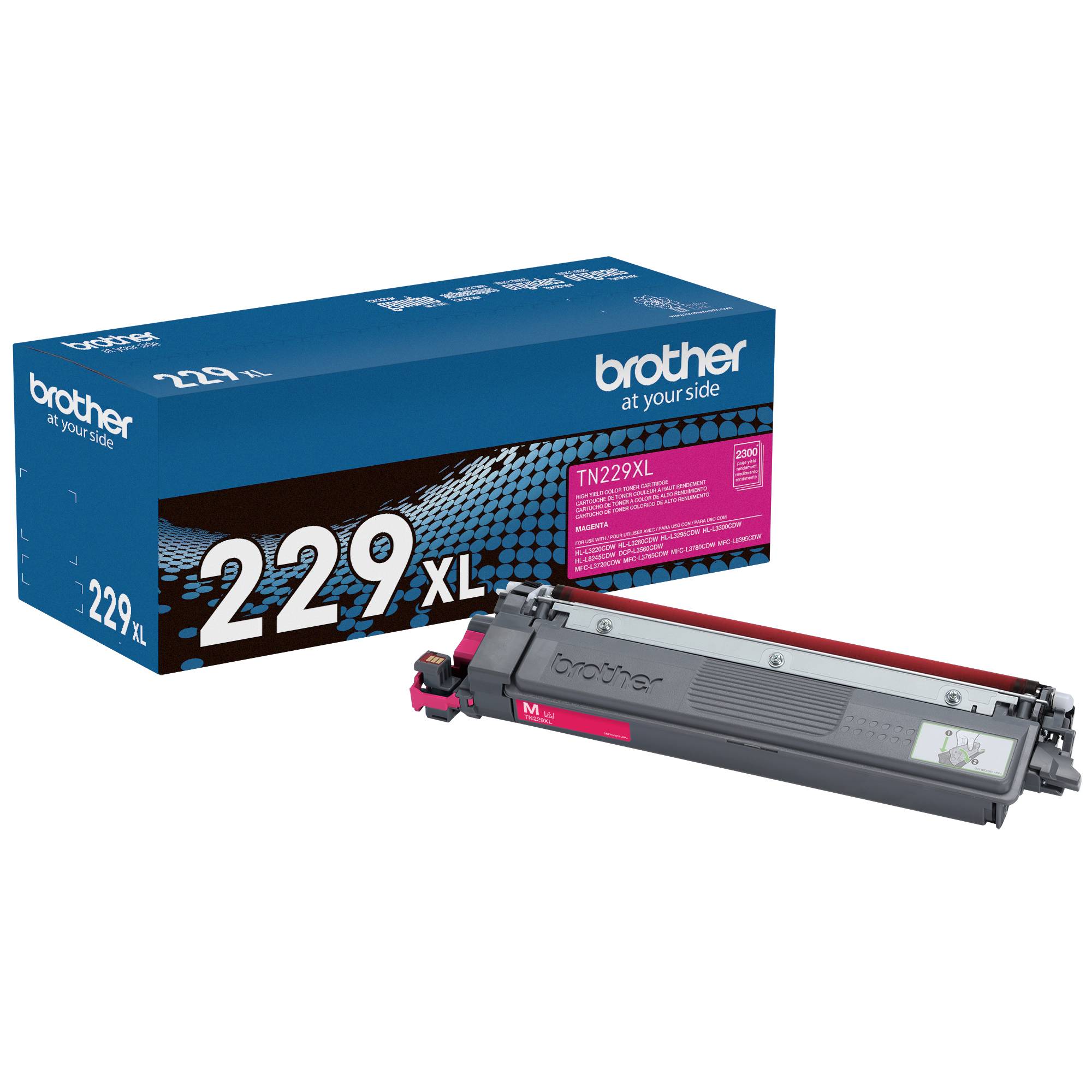 Toner Brother TN229XLM Magenta - 2,300 páginas, Compatible DCPL3560CDW MFCL3780CDW Imagen principal del producto