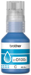 Botella de tinta Brother BTD100C cian - 5,000 páginas, Compatible DCPT230/DCPT530DW