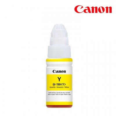 Tanque de Tinta Canon GI-190 Amarillo - Compatible, Alto Rendimiento