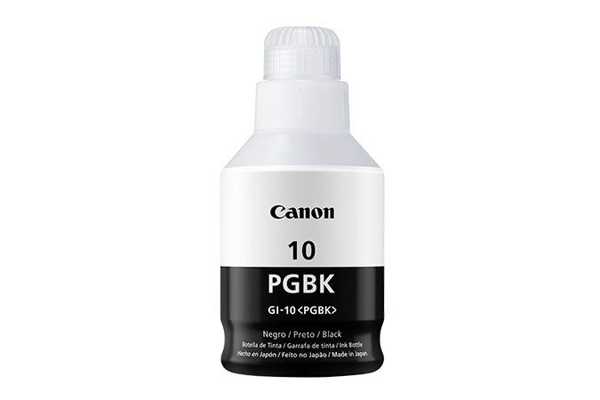 Tanque de tinta Canon GI-10 BK - 7,700 páginas, Rendimiento extendido