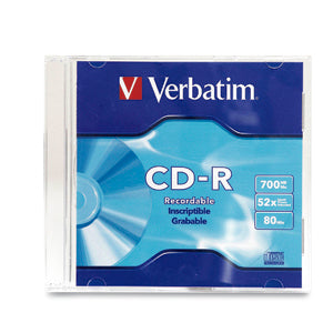 Disco CD-R VERBATIM 700MB 80 Minutos 52x - Grabación de Audio y Datos Imagen principal del producto