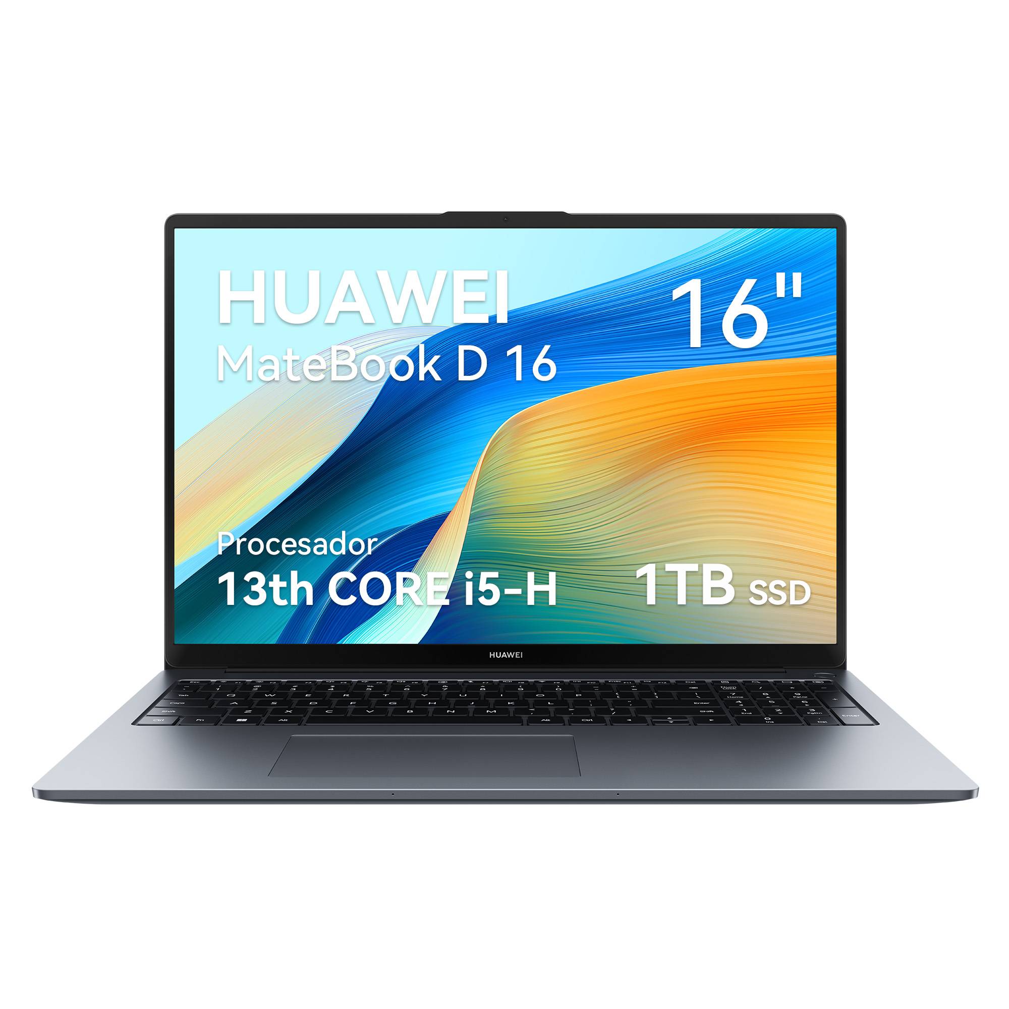 Laptop Huawei Matebook D16 - Intel i5, 16GB RAM, 1TB, Pantalla FHD 16" Imagen principal del producto