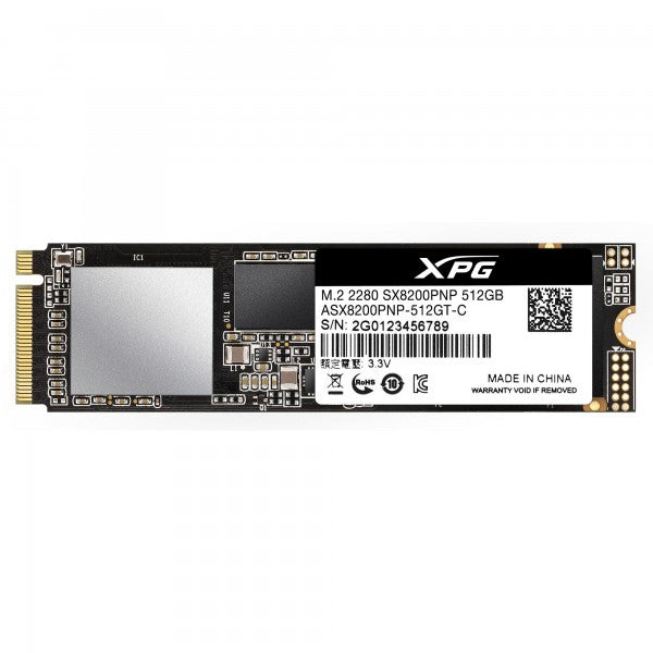 SSD ADATA ASX8200PNP 512GB - PCI Express 3500MB/s Ultra Rápido