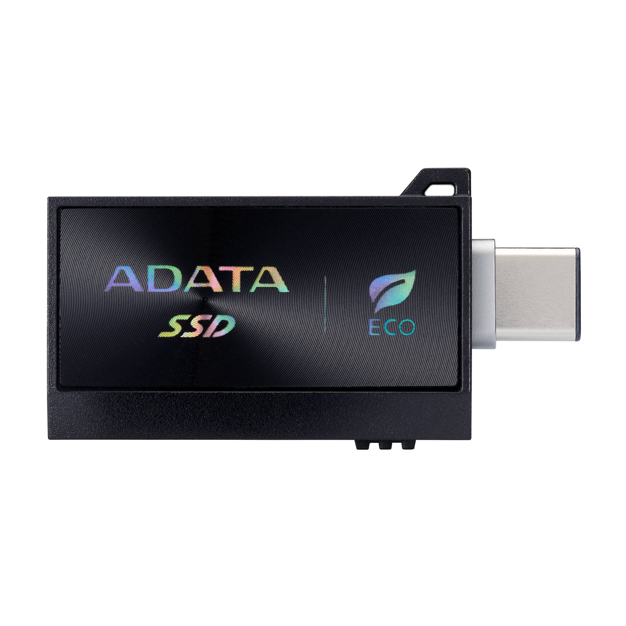 SSD Externo ADATA SC730 1TB - USB-C/USB-A, 600MB/s, Negro