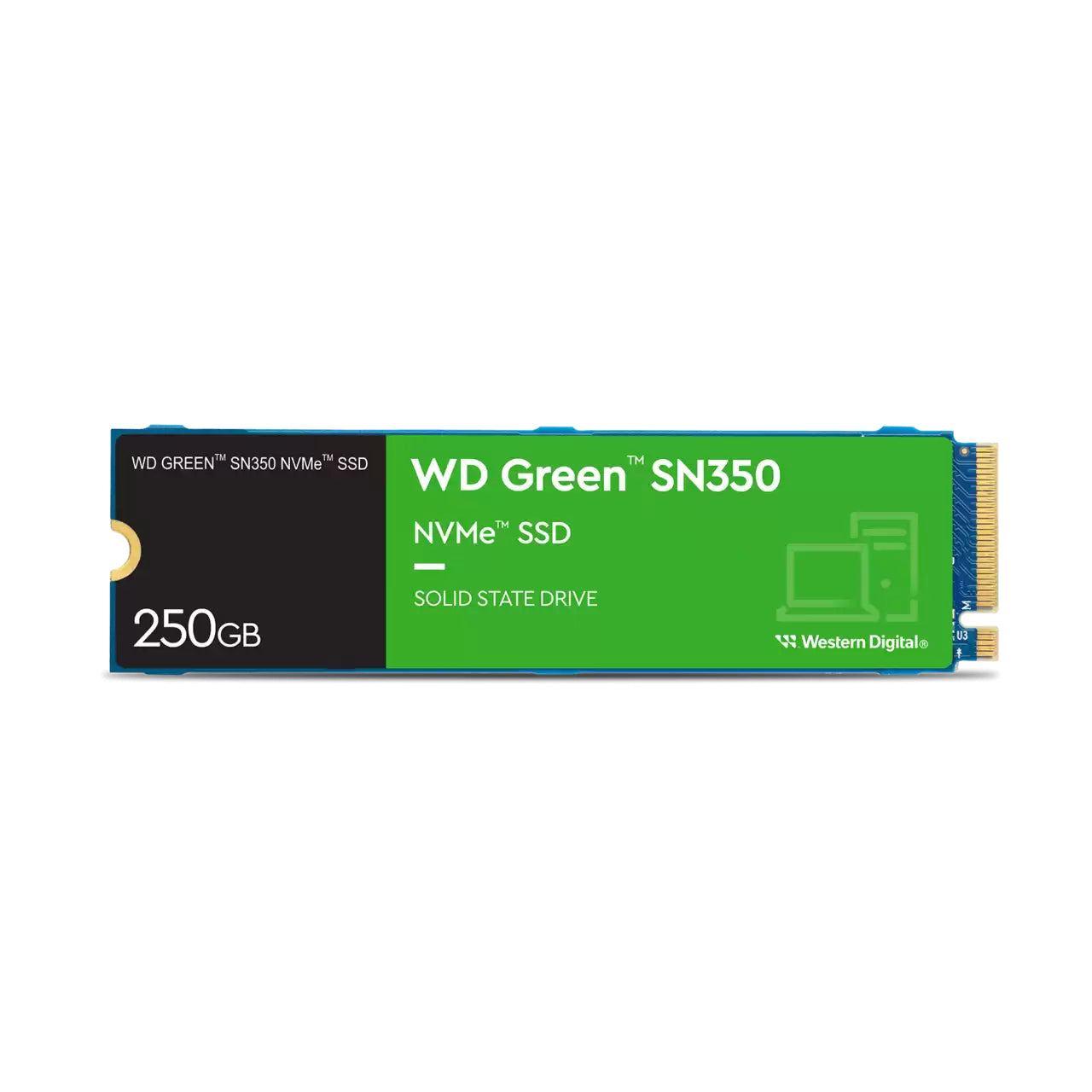 SSD WD Green SN350 250GB M.2 NVMe - 2400MB/s para PC y Laptop Imagen principal del producto