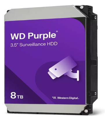 Disco Duro Western Digital Purple WD85PURZ 8TB - Vigilancia 24/7 Imagen principal del producto