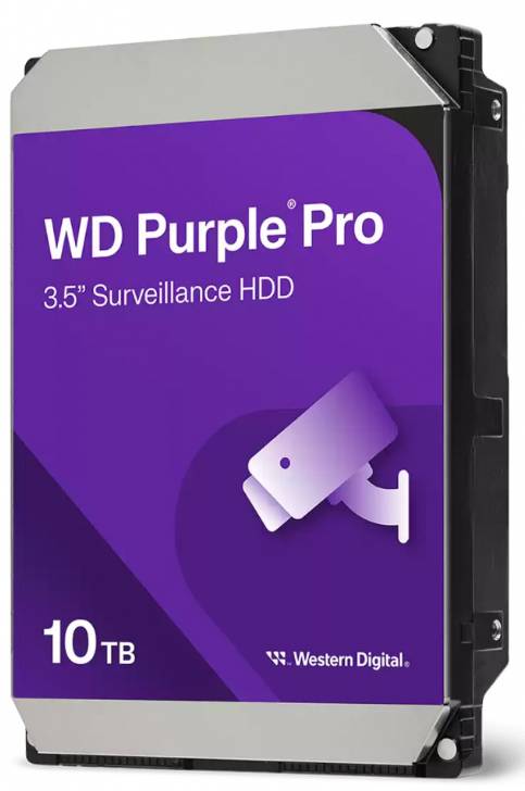 Disco Duro WD Purple Pro WD102PURP 10TB - Vigilancia 24/7 Profesional Imagen principal del producto