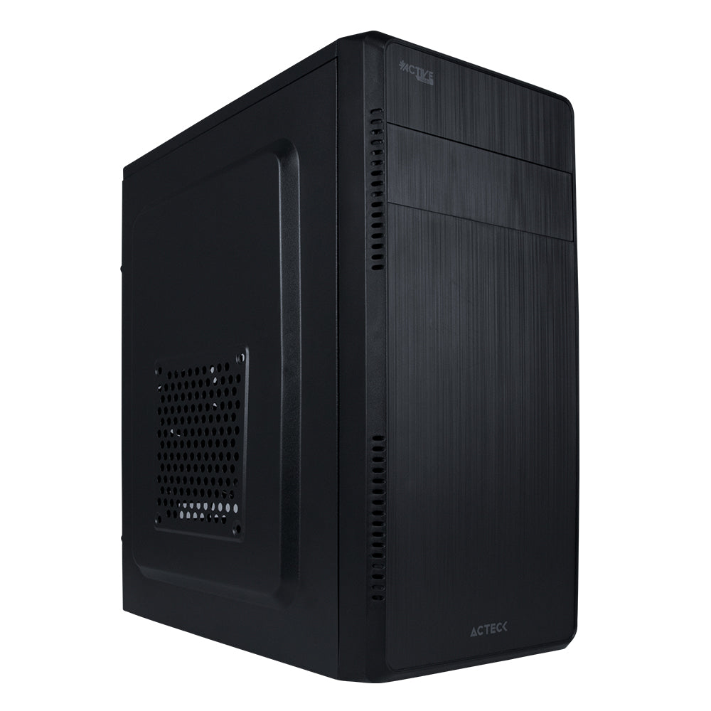 Gabinete ACTECK GI240 Kioto Essential Micro ATX - 500W, Negro Compacto