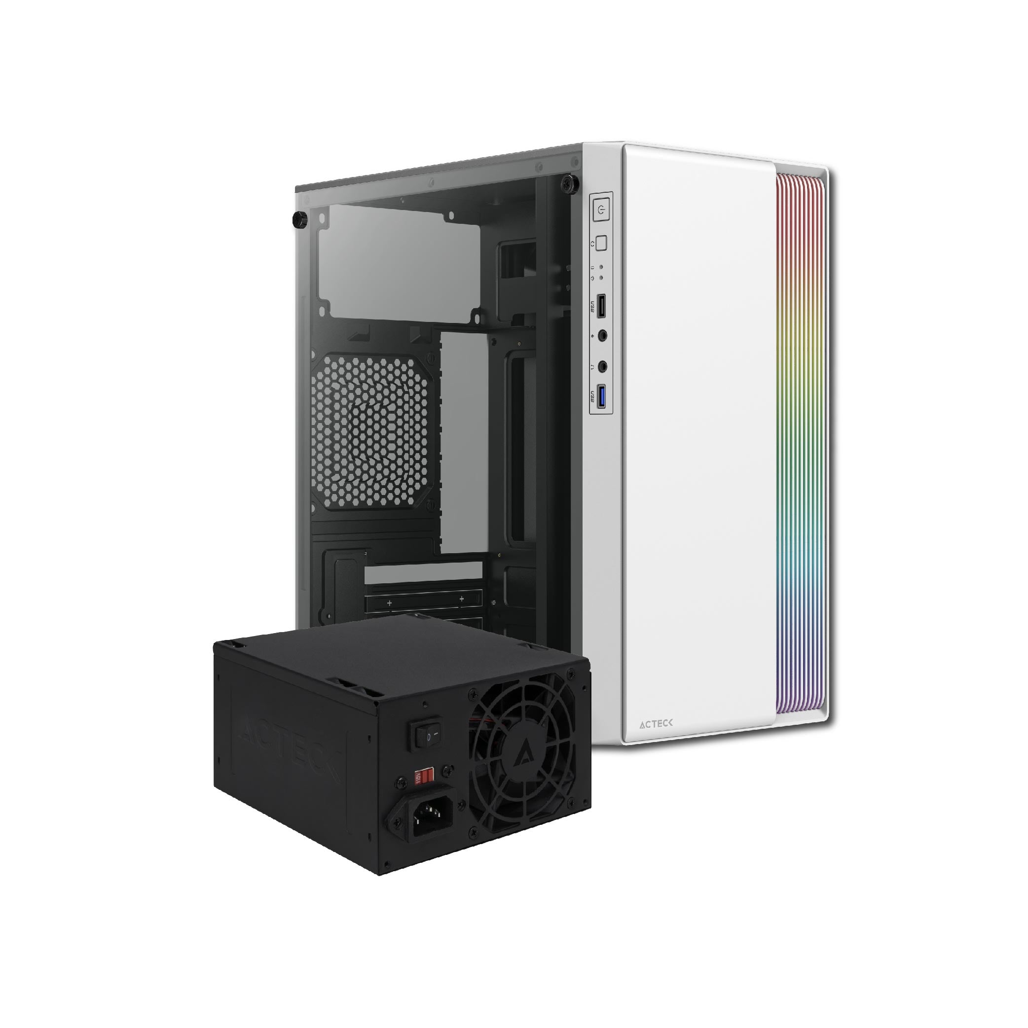 Gabinete Micro Torre ACTECK Fusión II GI440 - Gaming Advanced Series
