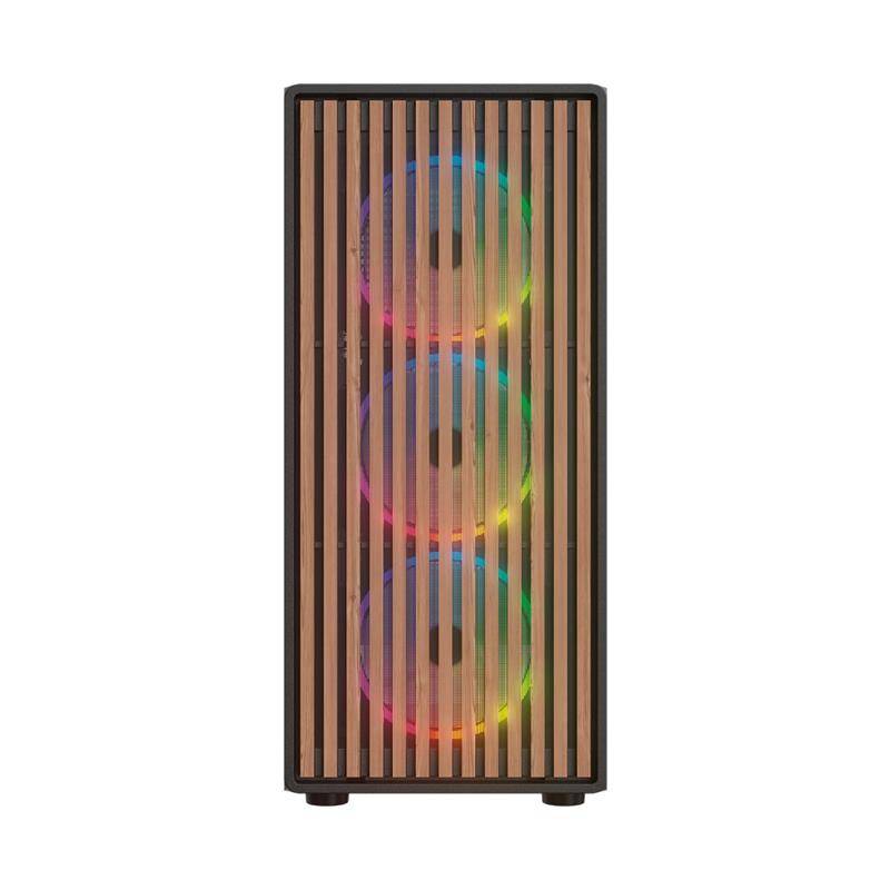 Gabinete Gamer Balam Rush Dragonfly Wood GM580CB ATX - Diseño Media Torre