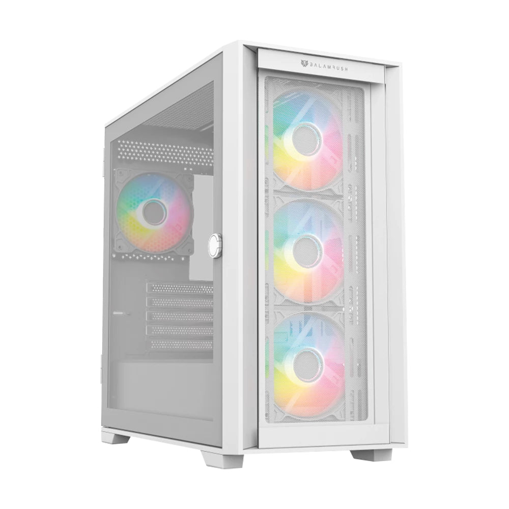 Gabinete Gamer Balam Rush Carbono Twin Mate - Mini Torre, Diseño Carbono Mate