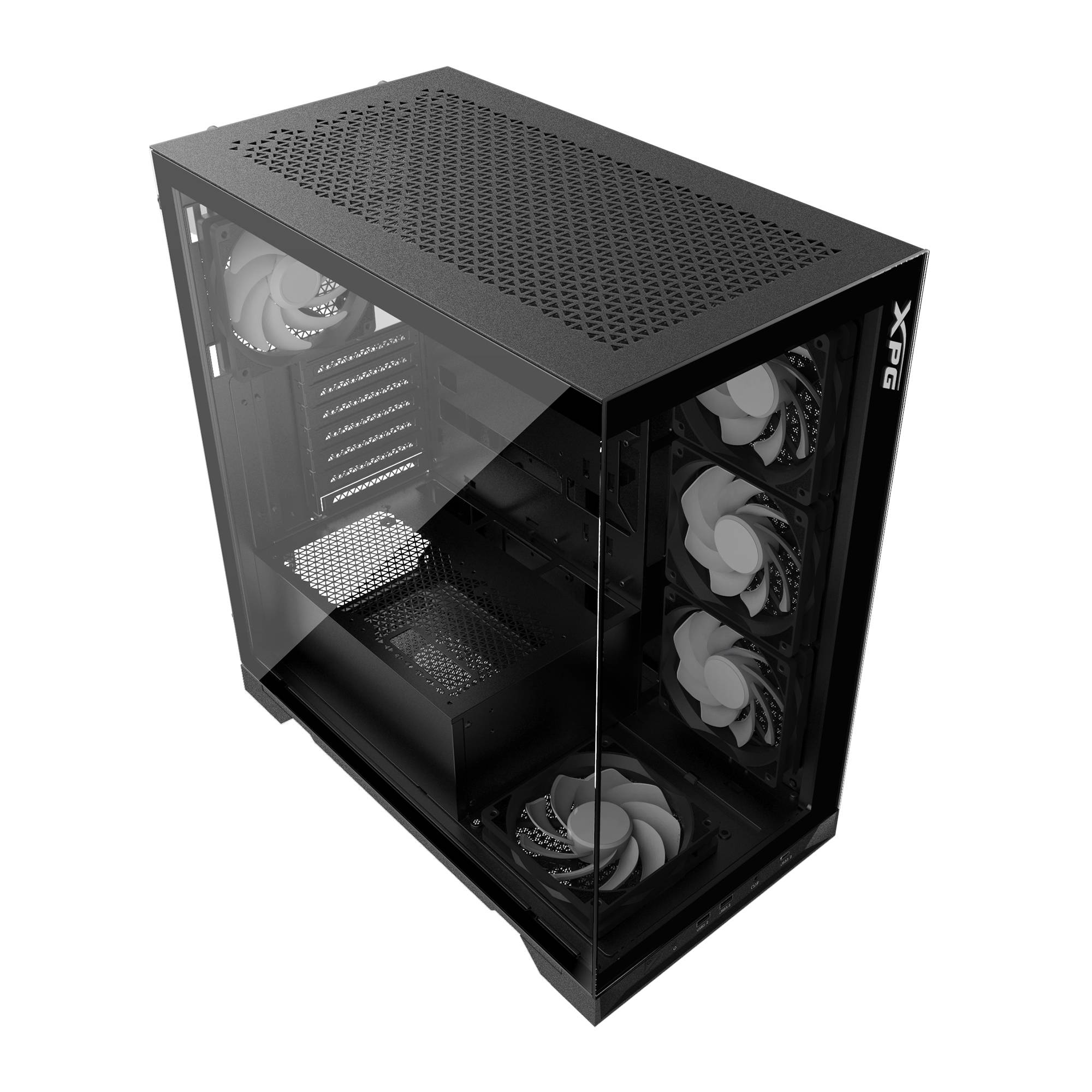Gabinete Gamer XPG INVADER X Media Torre - Vidrio Templado y Ventiladores Imagen principal del producto