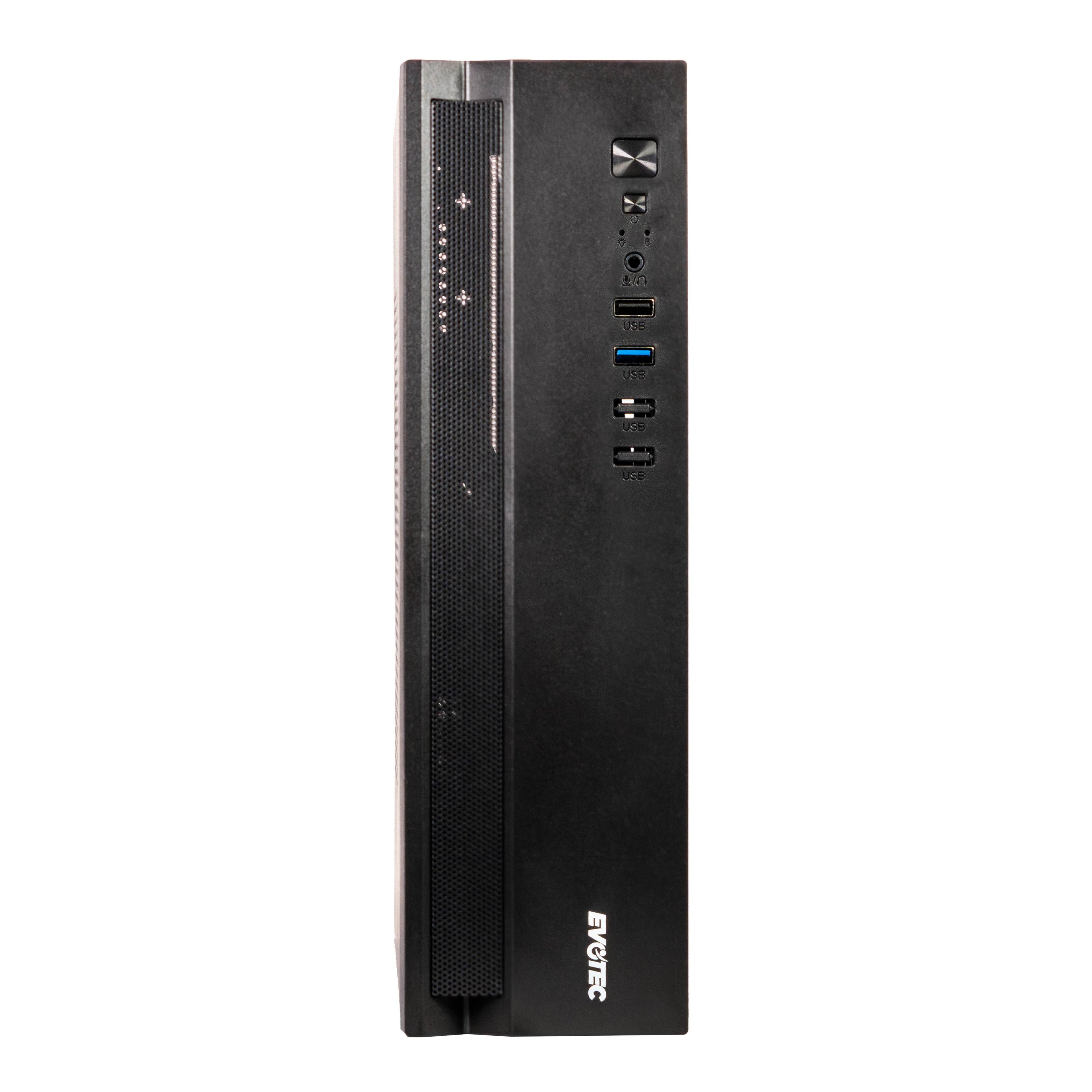 Gabinete Evotec EV-1027 Slim Micro ATX con Fuente 500W