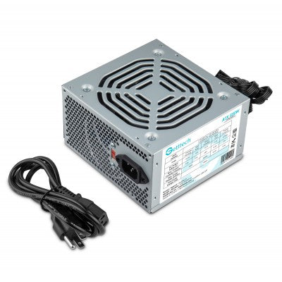 Fuente de Poder GETTTECH 550W ATX - Ventilador 120mm, EPS 12V