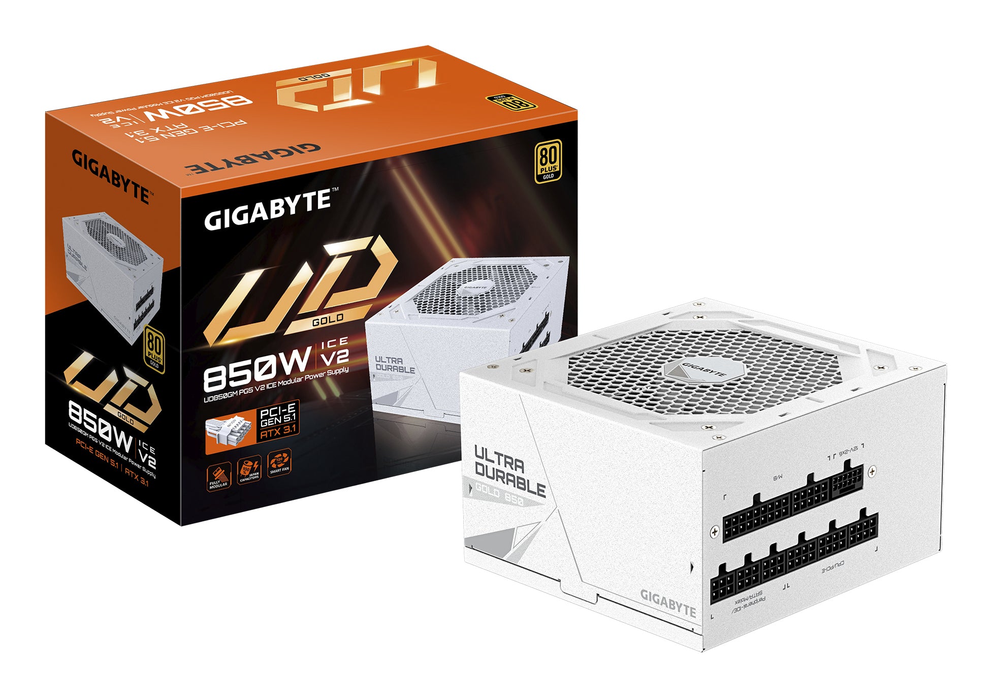Fuente de Poder Gigabyte GP-UD850GM PG5 ICE 850W - 80 PLUS Gold Imagen principal del producto