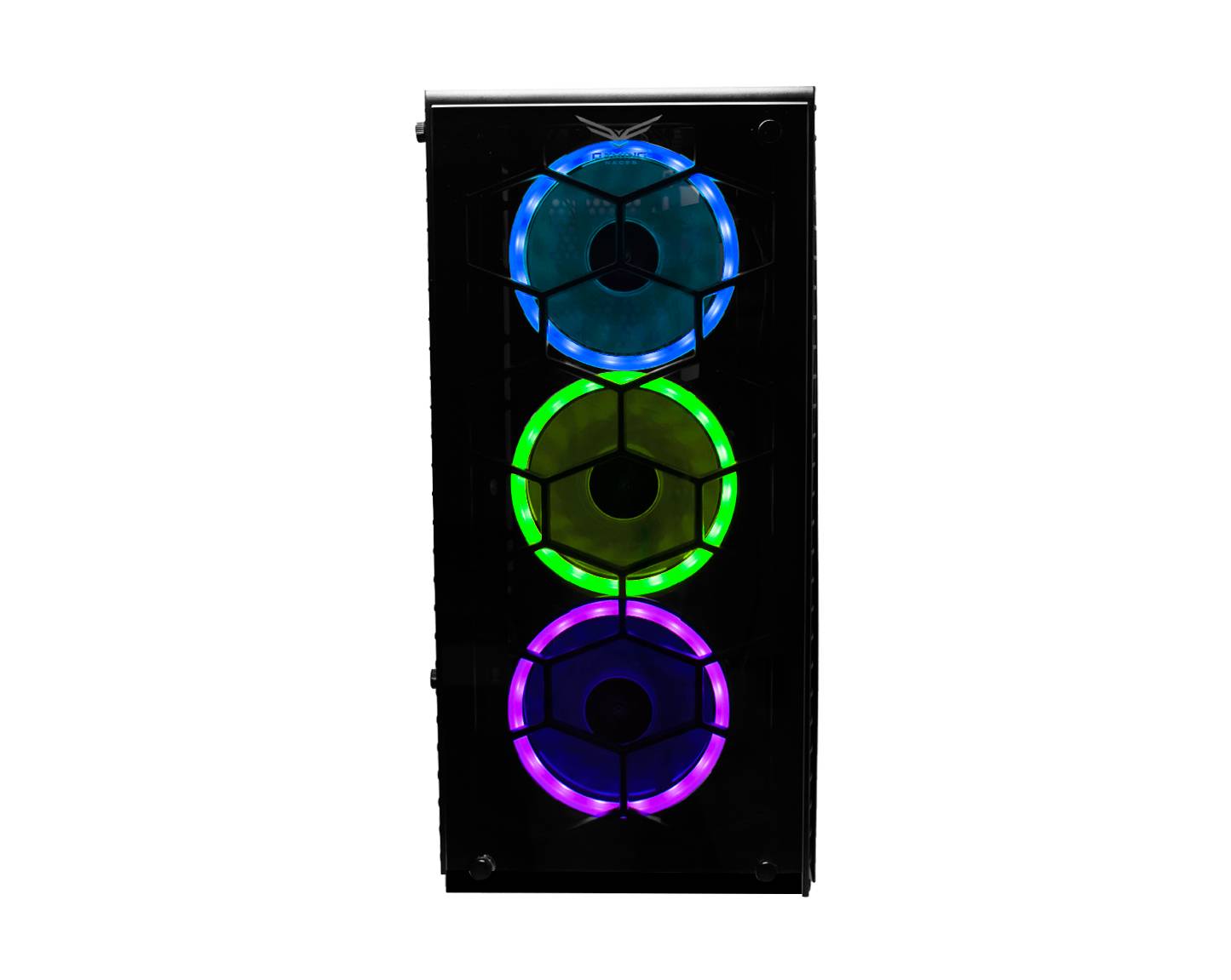 Gabinete Gaming Naceb HYDRA Crystal Case ATX - Diseño Negro con Vidrio Templado Imagen principal del producto