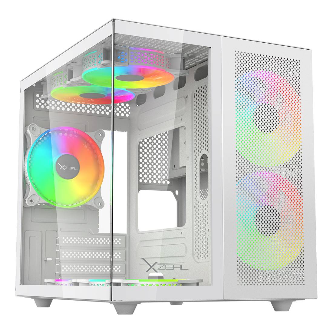 Gabinete Xzeal XZGAMC1W Cubo Gamer Blanco - Diseño Compacto y Moderno