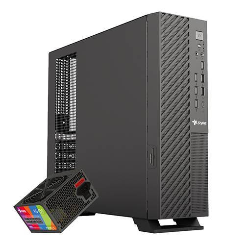 Gabinete Stylos STGAMN1B Slim ITX - Incluye Fuente 550W Imagen principal del producto