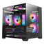 Gabinete Xzeal Panzer II Cubo M-ATX/ITX - 3 Fans ARGB USB3.0