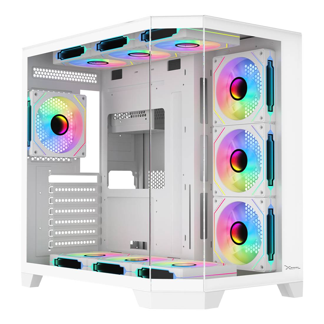 Gabinete Gamer Xzeal X-Tron Mid Tower ATX - Panel Vidrio, 4 ARGB Fans, USB 3.0
