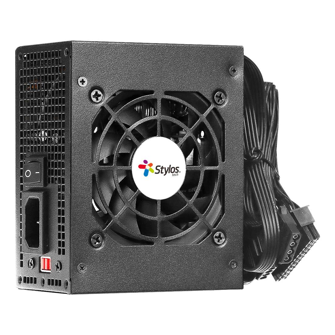 Fuente de Poder Stylos SFX 500W - Compacta, Eficiente, Negra