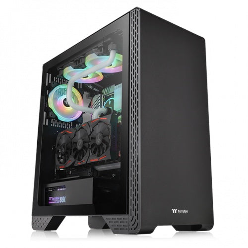 Gabinete Thermaltake S300 TG BLACK Mid Tower - ATX, USB 3.0, Vidrio Templado