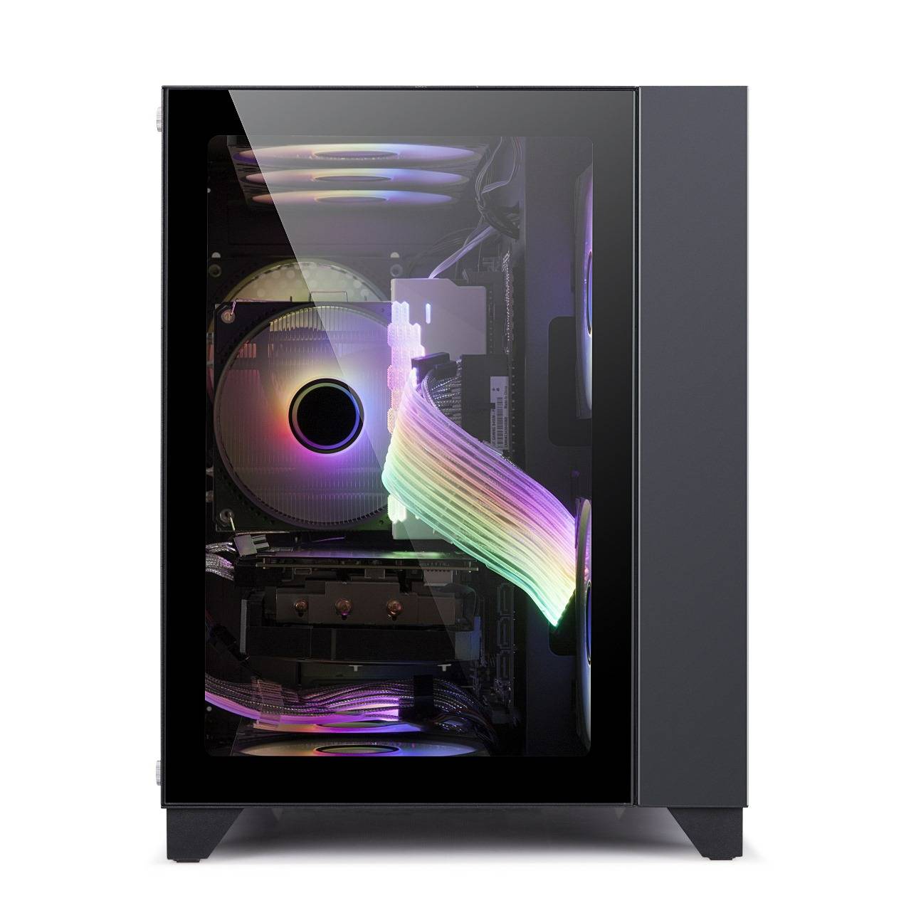 Gabinete Game Factor CSG570 mATX - Doble Cristal, USB 3.0, Negro Imagen principal del producto