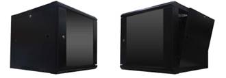 Gabinete WAM WAM-WC06UR06-A 6UR 19 Pulgadas - Negro, Montaje Profesional
