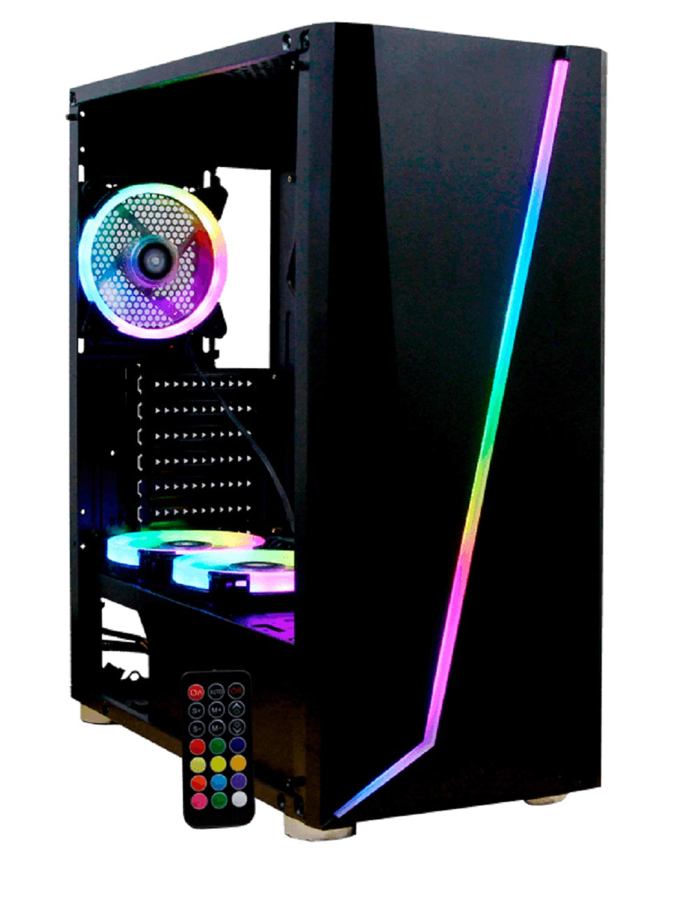 Gabinete Gamer Yeyian Armageddon 2200 - ATX/Micro ATX, Control Remoto, 7 Espacios