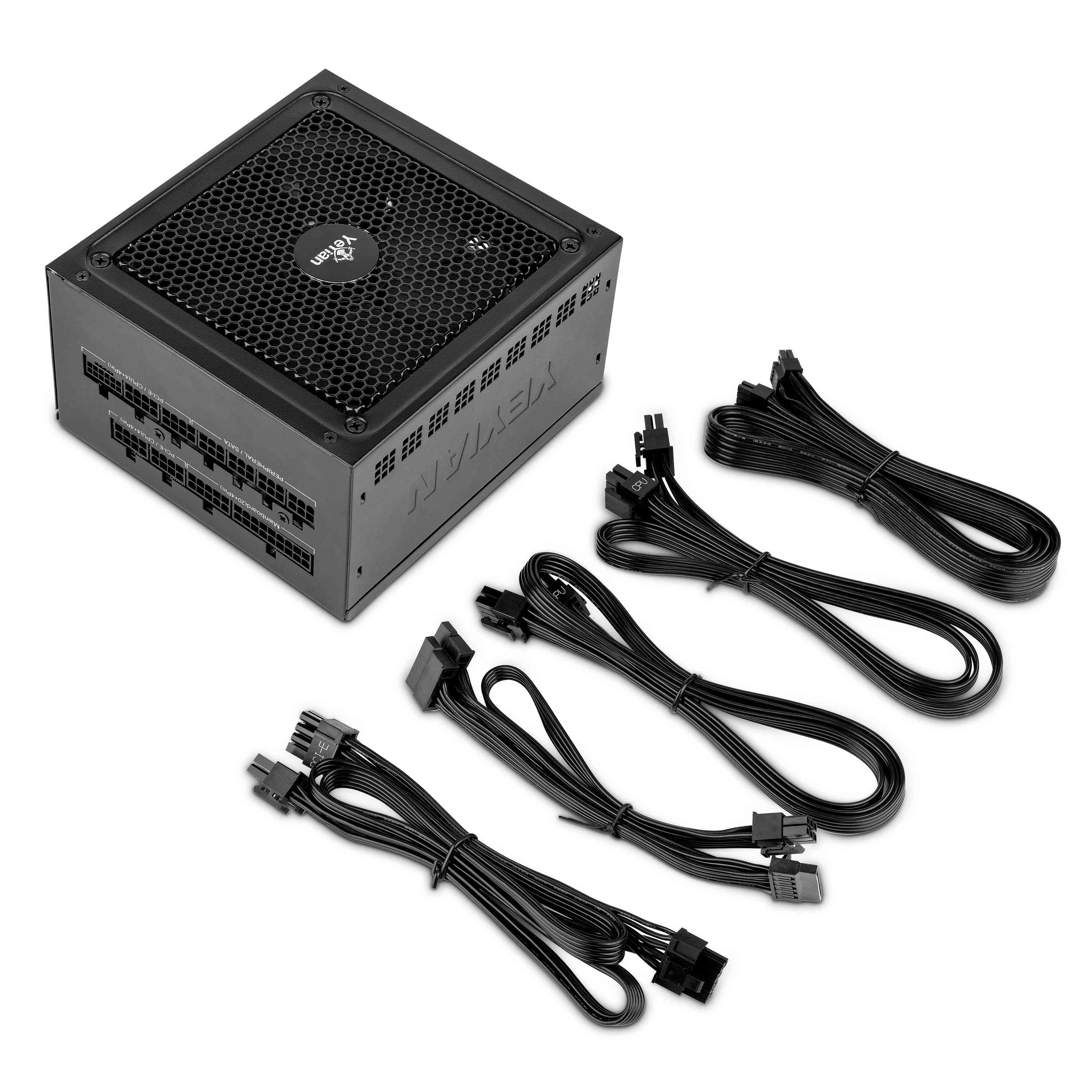Fuente Yeyian Pegasus 1000W ATX 3.0 - 80+ Platino, PCI-E Gen5, Ventilador 140MM
