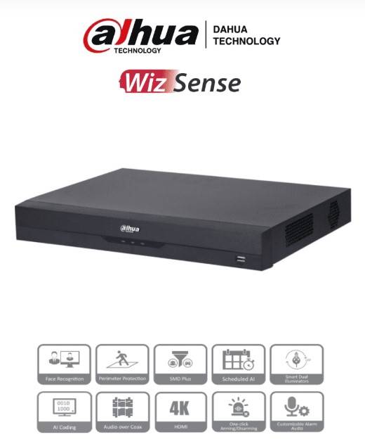 Dahua XVR5216AN-4KL-I3 DVR 16 canales 4K WizSense IA H.265+