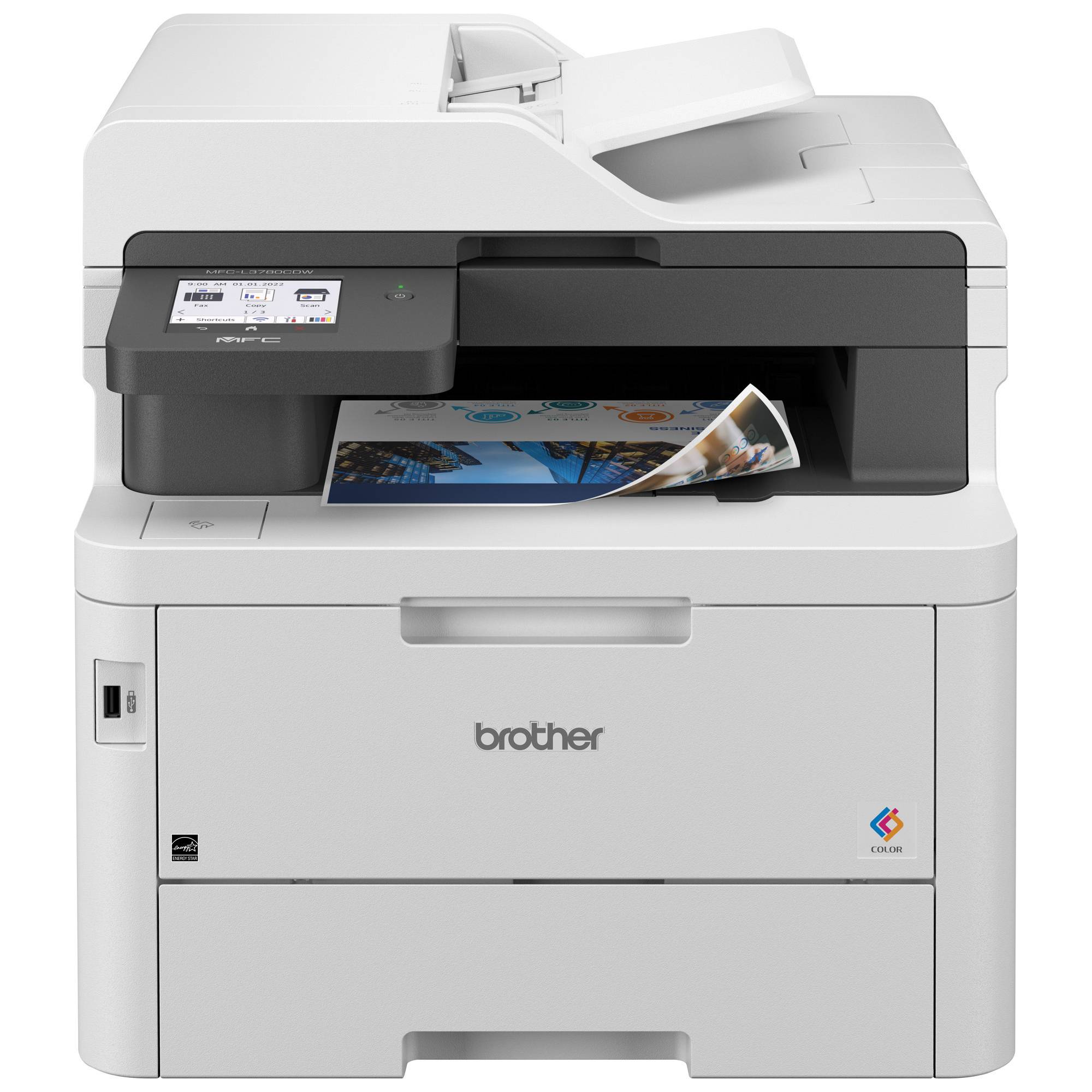 Multifuncional Láser Color Brother MFCL3780CDW - 31 ppm, WiFi Gigabit Ethernet