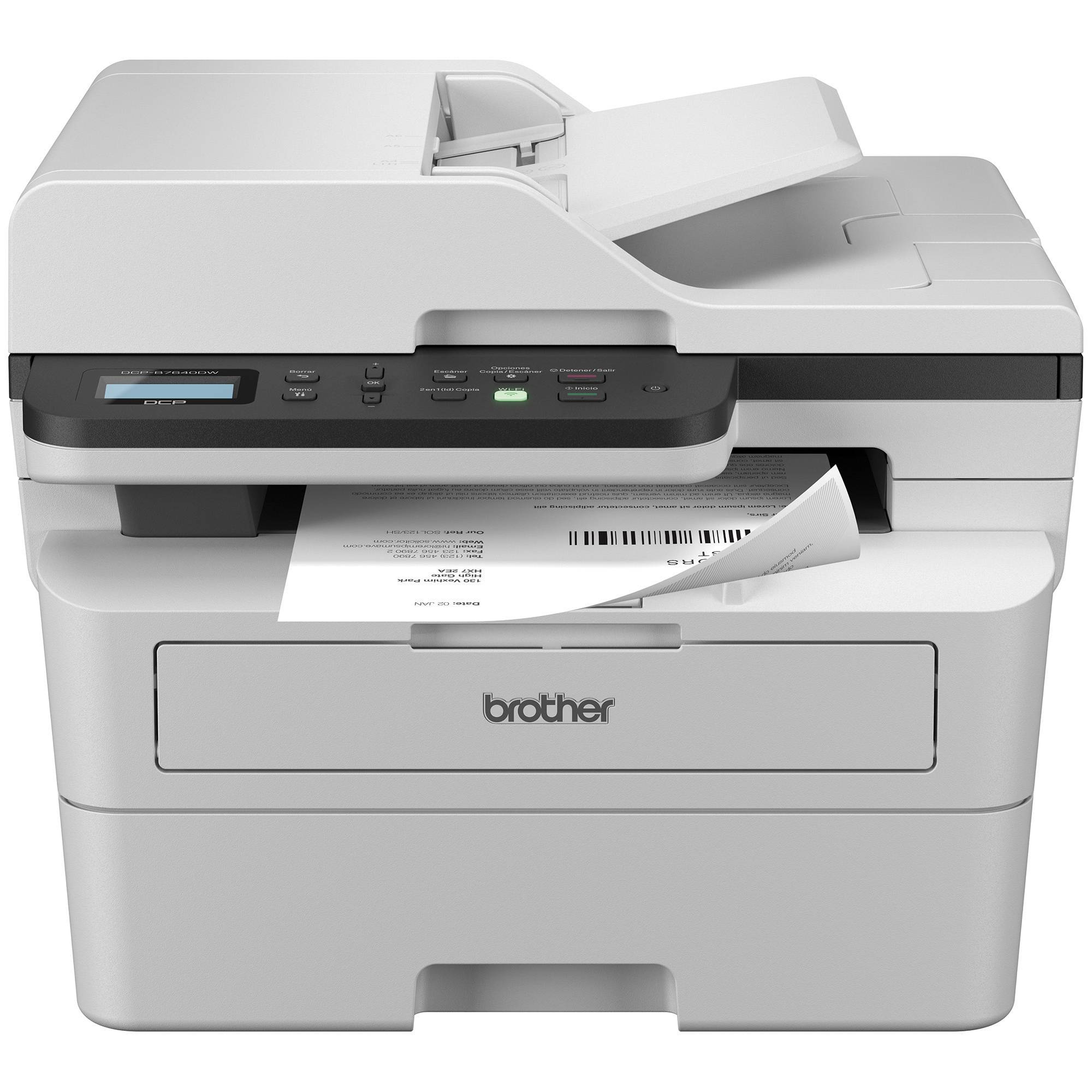 Multifuncional Láser Brother DCPB7640DW - 36 ppm, WiFi, Escáner y Copiadora