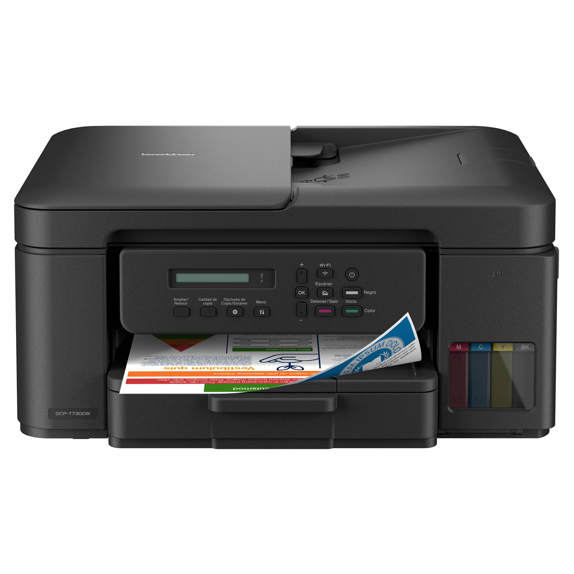Multifuncional Brother DCPT730DW - Tinta Continua, WiFi, Impresión Dúplex 27 ppm Imagen principal del producto