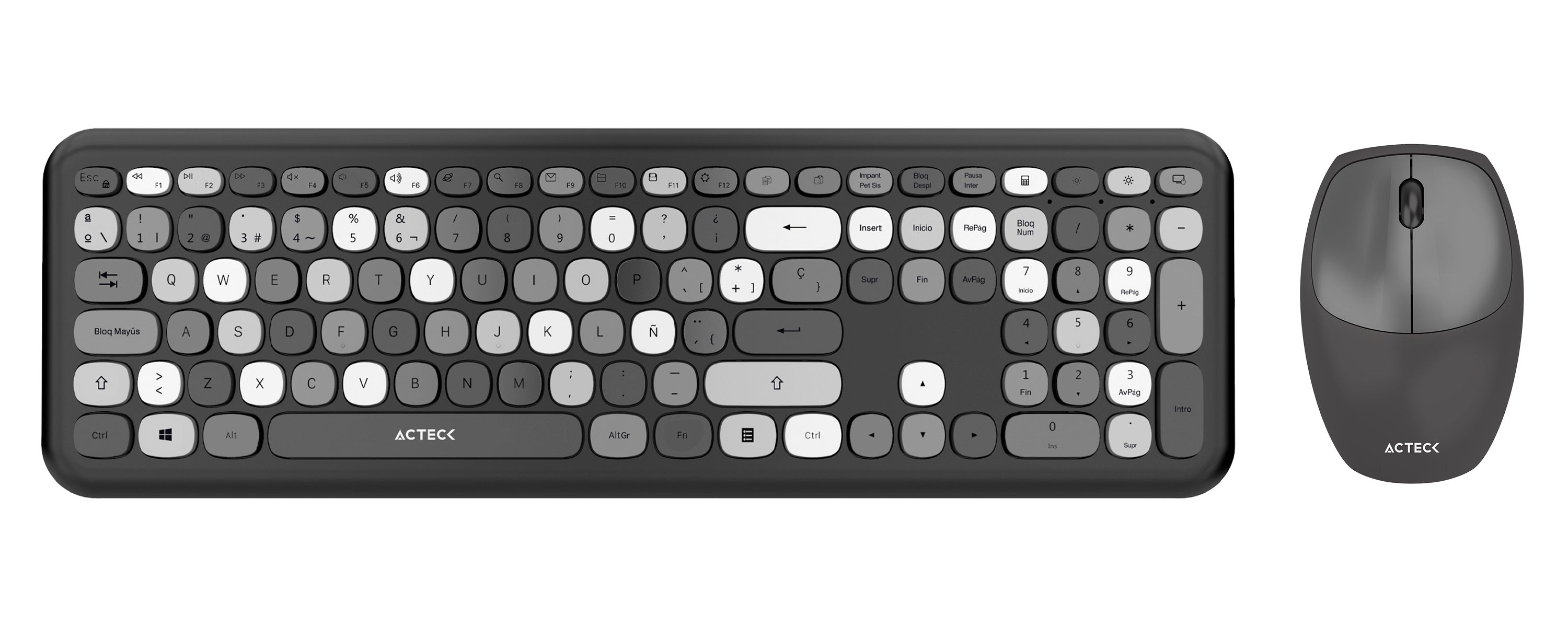 Kit Teclado y Mouse Inalámbricos ACTECK MK475 - Conexión 2.4GHz Imagen principal del producto