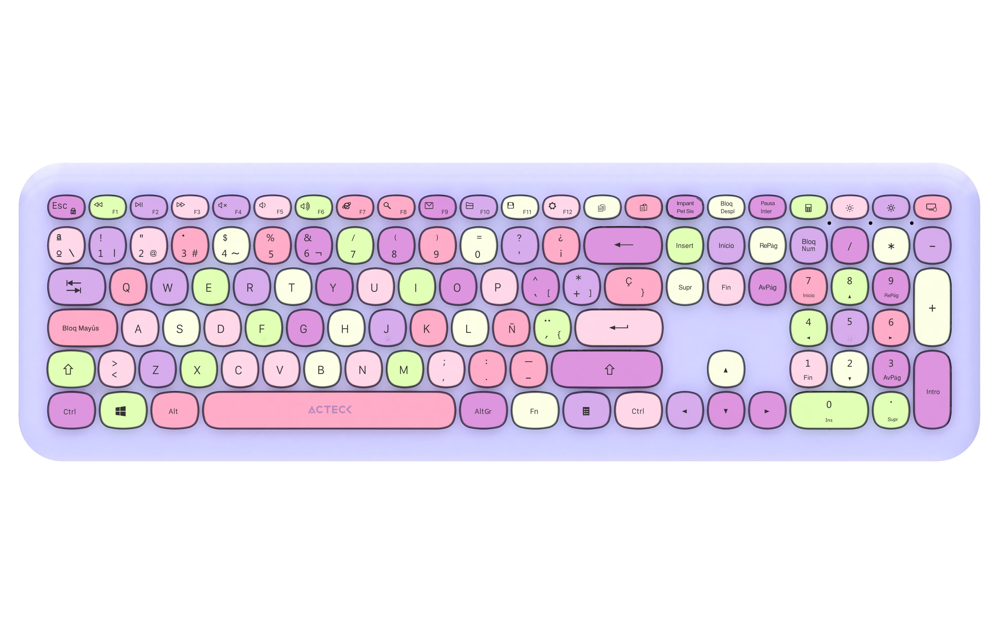 Kit Teclado y Mouse Inalámbricos ACTECK MK475 - Conexión 2.4GHz, Diseño Creator Chic Imagen principal del producto