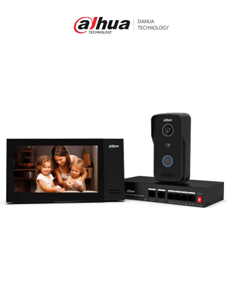 Kit Videoportero IP Dahua KITKTP02-V2 - Monitor táctil 7 pulgadas