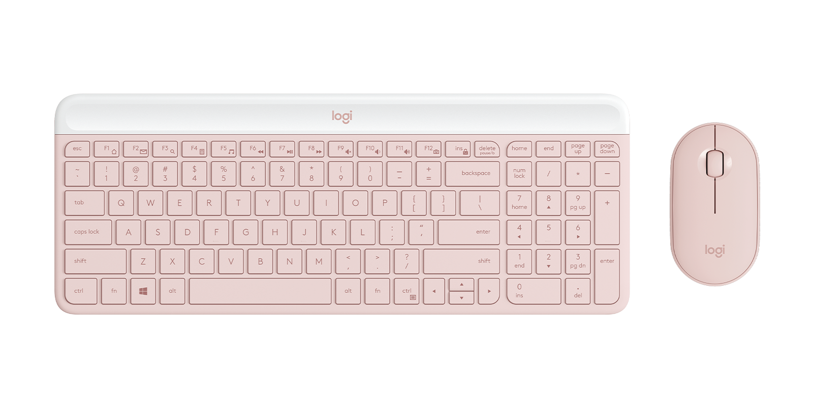 Kit Teclado y Mouse Logitech 920-011312 Rosa - Inalámbrico 10m